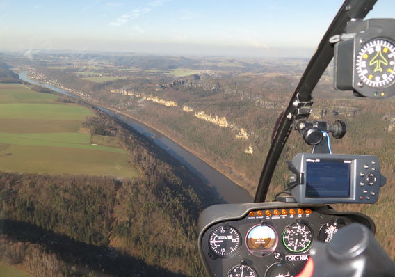 Sightseeing flights by helicopter